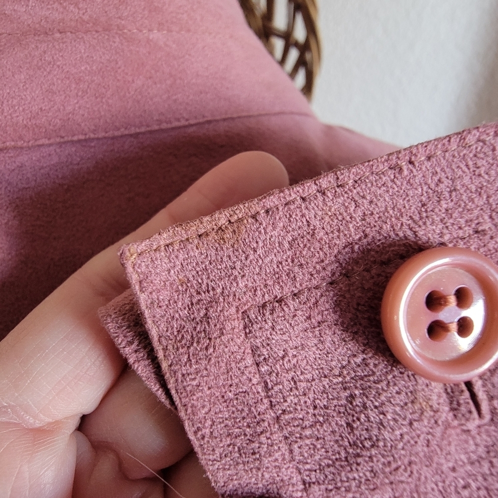 Vintage Russella Haven Suede Dress – Union Made – Mollie Parnis - Picture 7 of 12